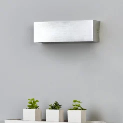 Aplique LED Ranik rectangular de aluminio
