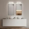 Aplique LED Rapallo, cromo, IP 44, 60 cm