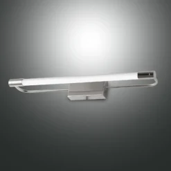 Aplique LED Rapallo, cromo, IP44, 40 cm