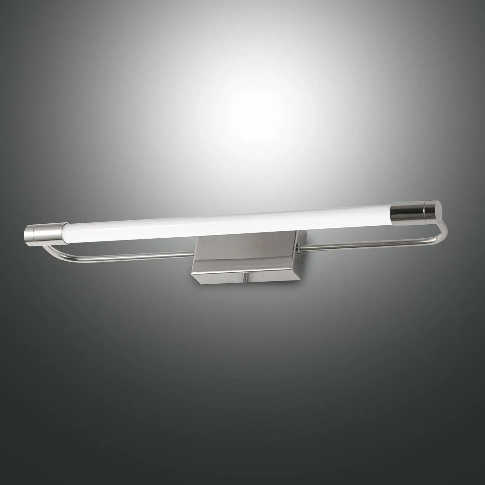 Aplique LED Rapallo, cromo, IP44, 40 cm