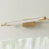 Aplique LED Rapallo, latón, IP44, 40 cm