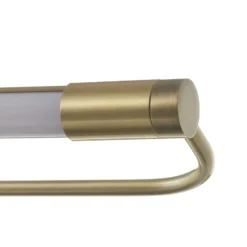 Aplique LED Rapallo, latón, IP44, 40 cm