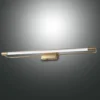 Aplique LED Rapallo, latón, IP44, 80 cm