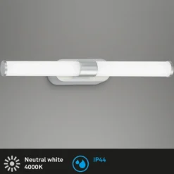 Aplique LED Runt IP44 directo 4.000K cromo mate