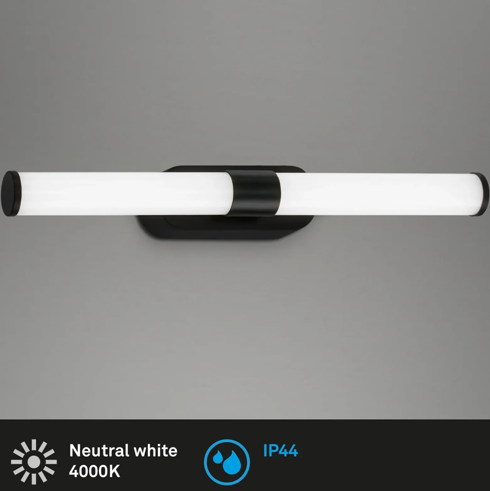 Aplique LED Runt IP44 directo 4.000K negro