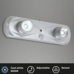 Aplique LED Terya, batería, 6.500K, 2 luces