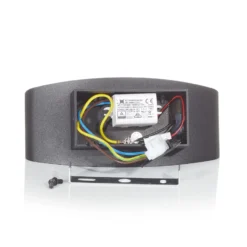 Aplique LED Trame, forma ovalada en negro