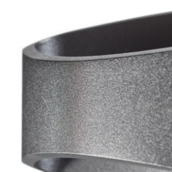 Aplique LED Trame, forma ovalada en negro