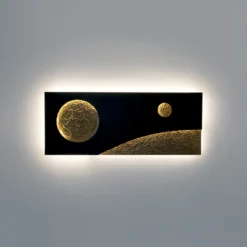 Aplique LED Universo Spettro, negro/oro