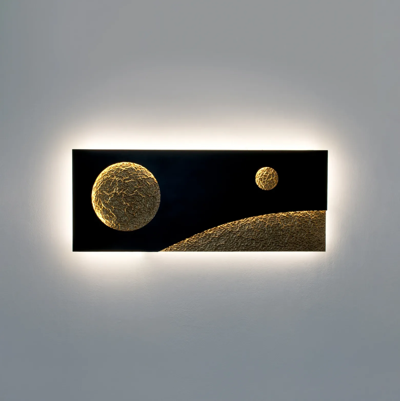 Aplique LED Universo Spettro, negro/oro