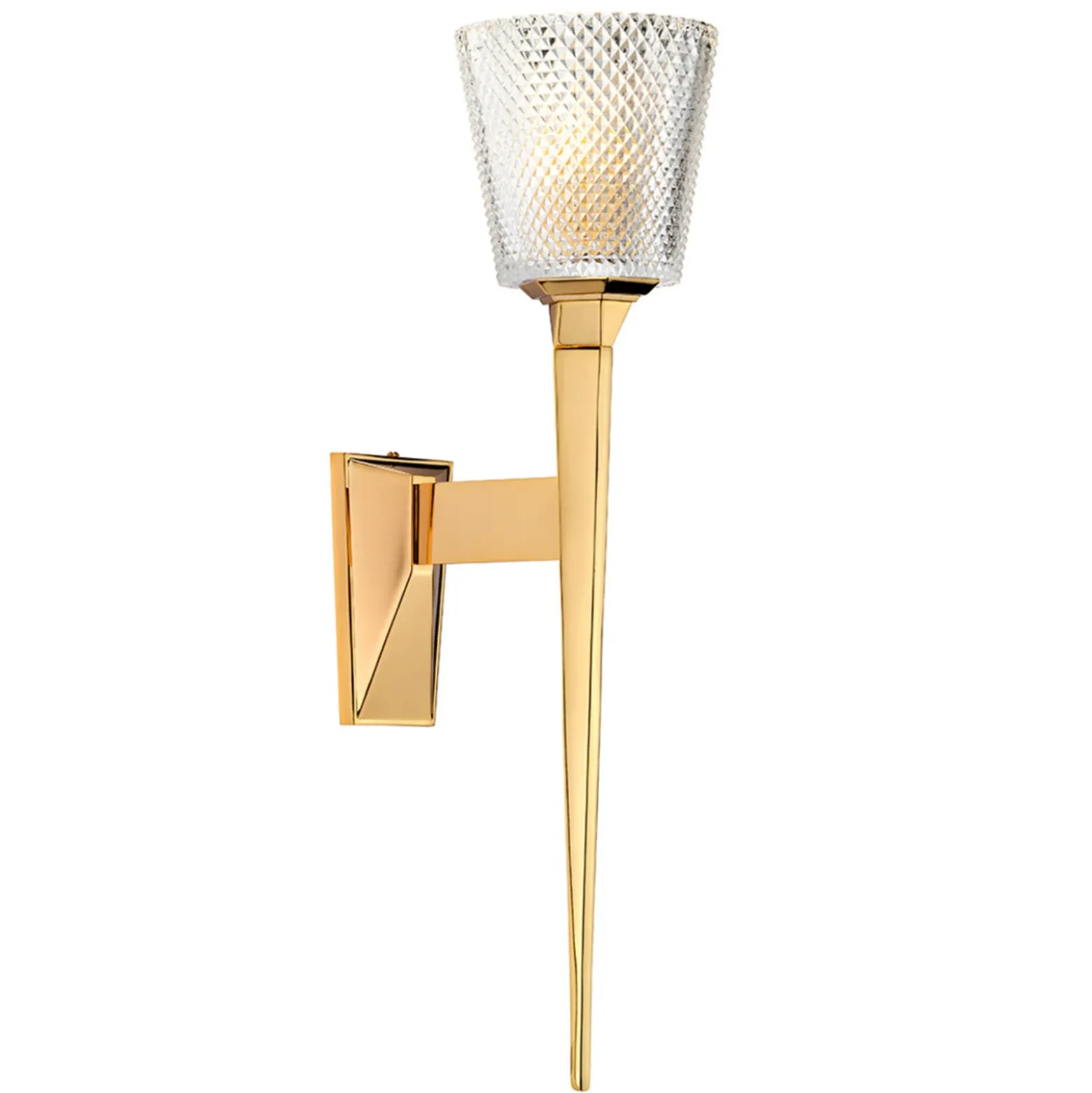 Aplique LED Verity, IP44, oro pulido