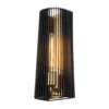 Aplique Linara, negro/latón, 1 luz