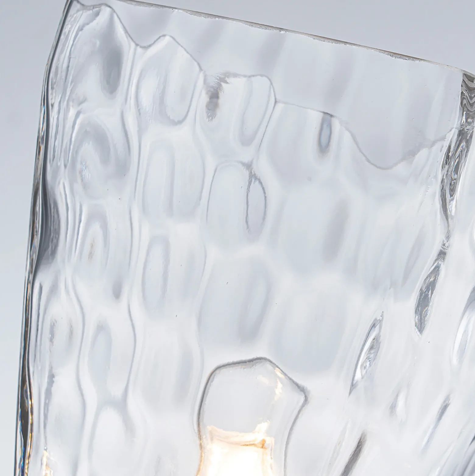 Aplique Marant, bronce claro/transparente, altura 24 cm, IP44, LED G9