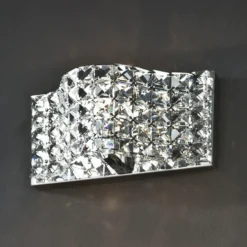 Aplique Onda de cristal, 25 cm