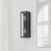Aplique para baño Amezola, 2 luces, negro