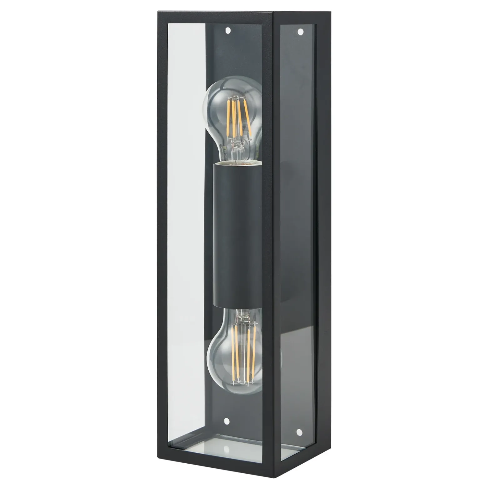 Aplique para baño Amezola, 2 luces, negro