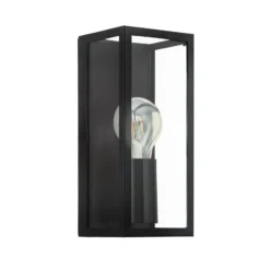 Aplique para baño Amezola, 1 luz, negro