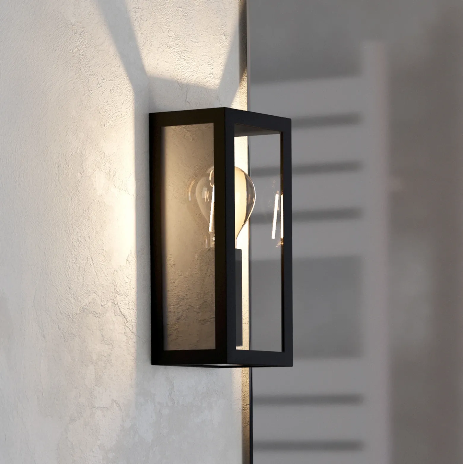 Aplique para baño Amezola, 1 luz, negro