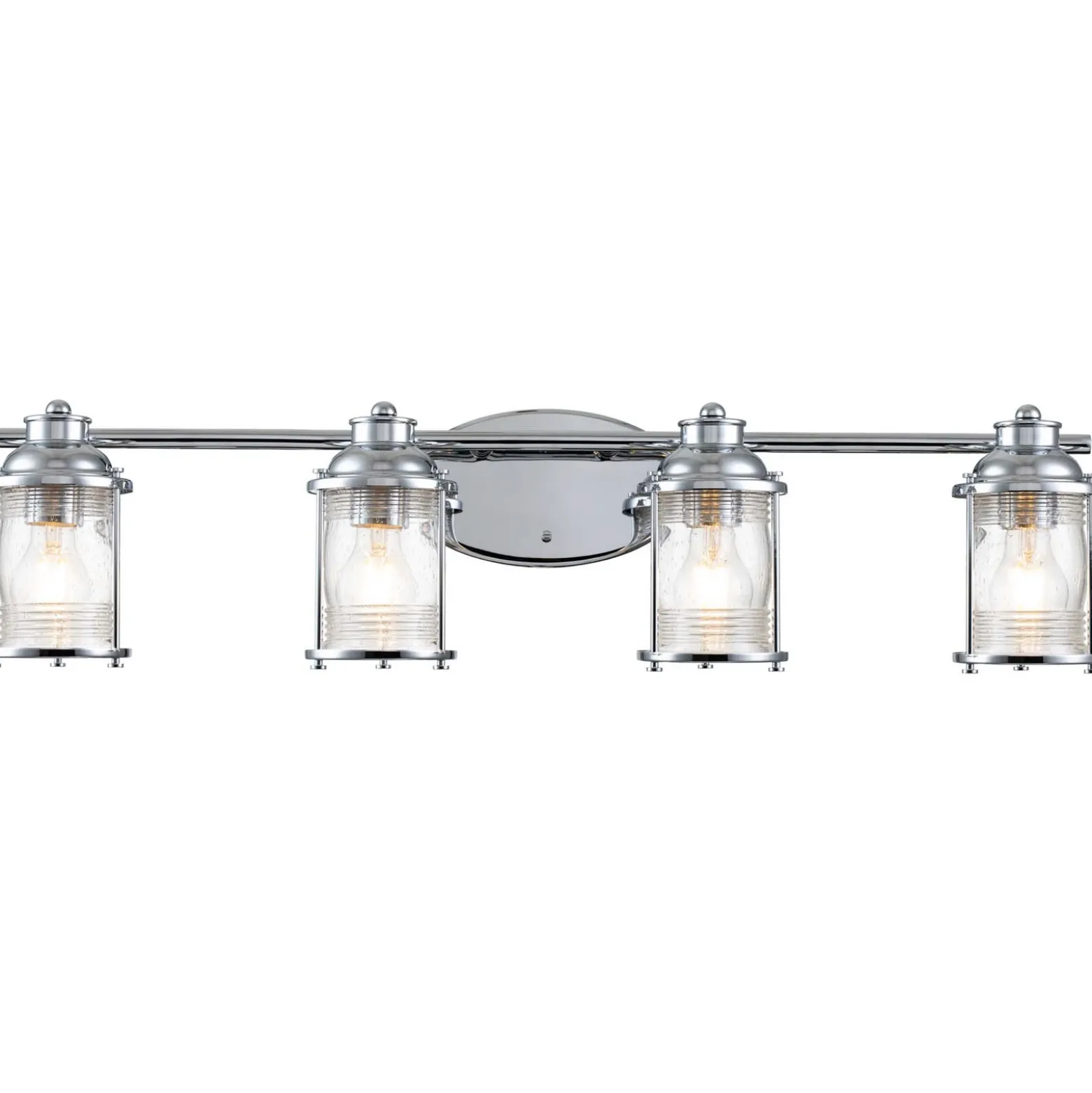 Aplique para baño Ashland Bay, 4 luces, cromo