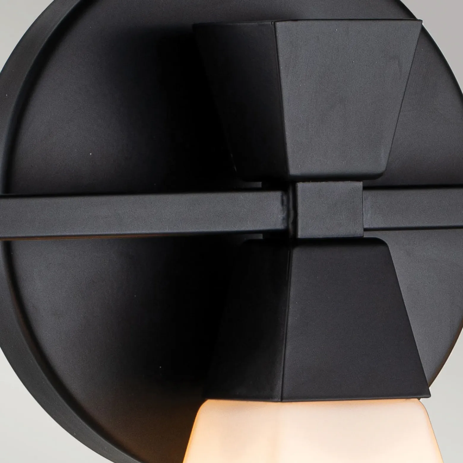 Aplique para baño Bowtie, negro mate, 3 luces