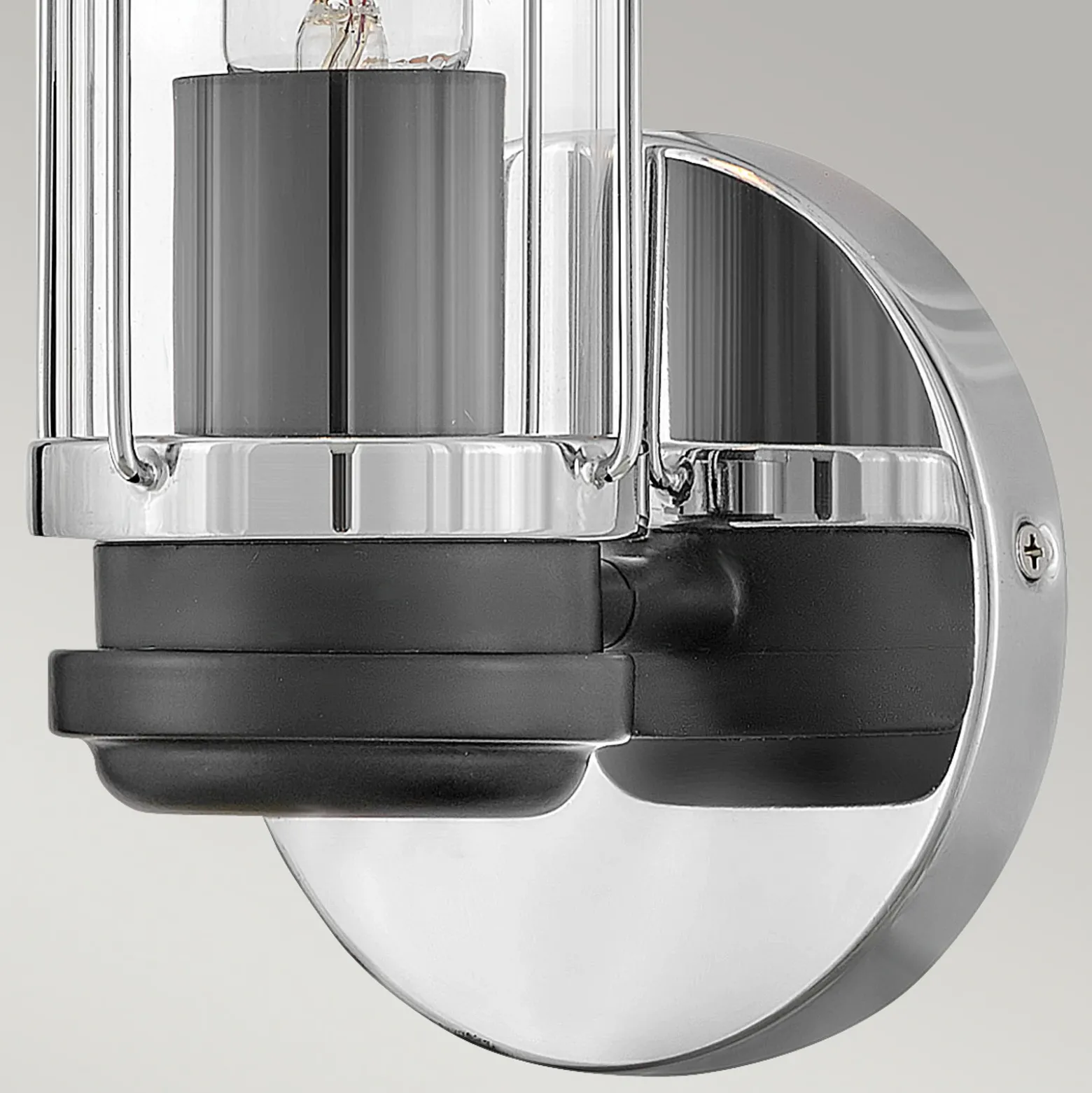 Aplique para baño, cromo, 1 luz, altura 35 cm, IP44