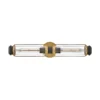 Aplique para baño, latón, 2 luces, altura 61 cm
