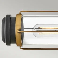Aplique para baño, latón, 2 luces, altura 61 cm