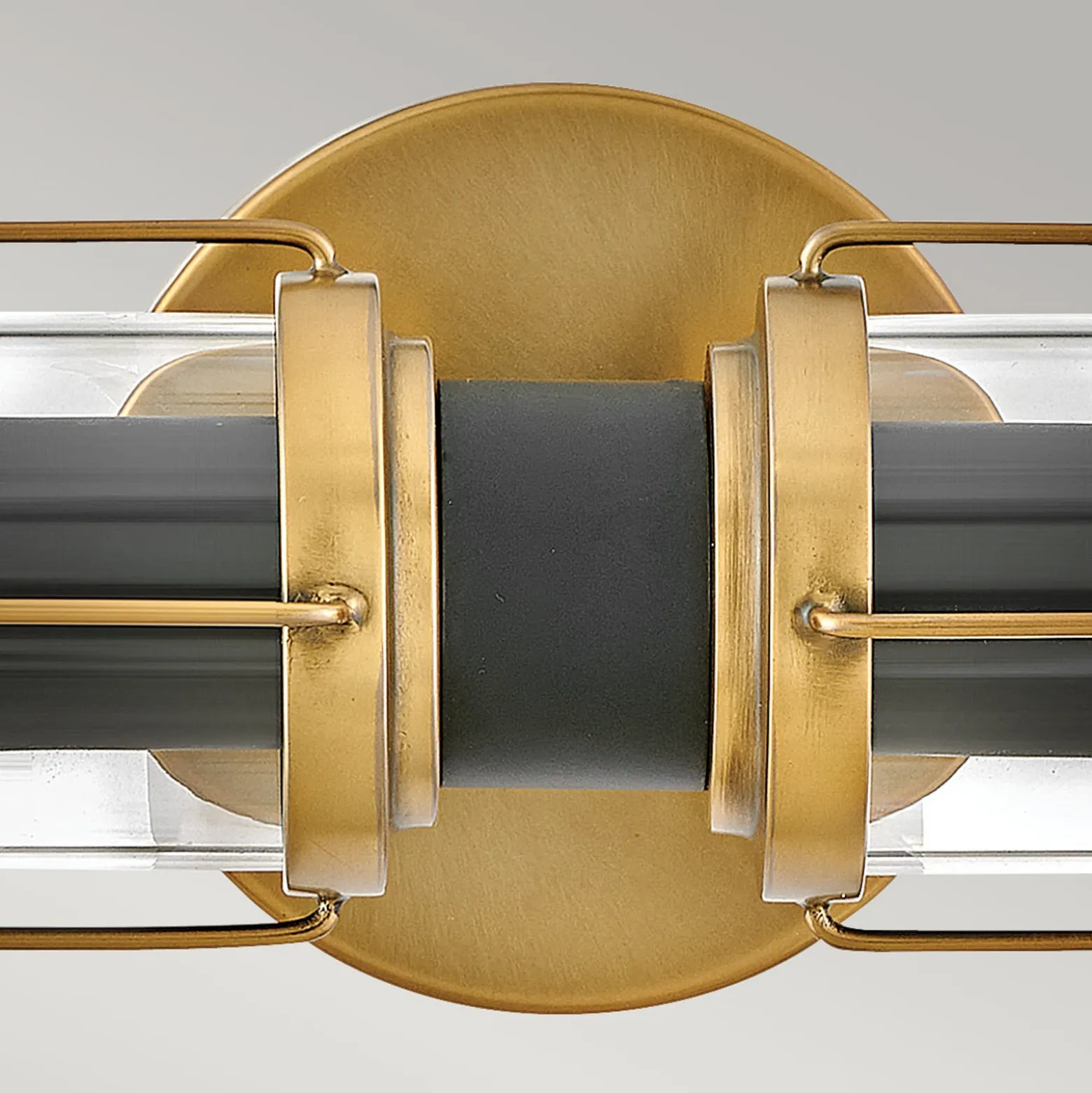 Aplique para baño, latón, 2 luces, altura 61 cm
