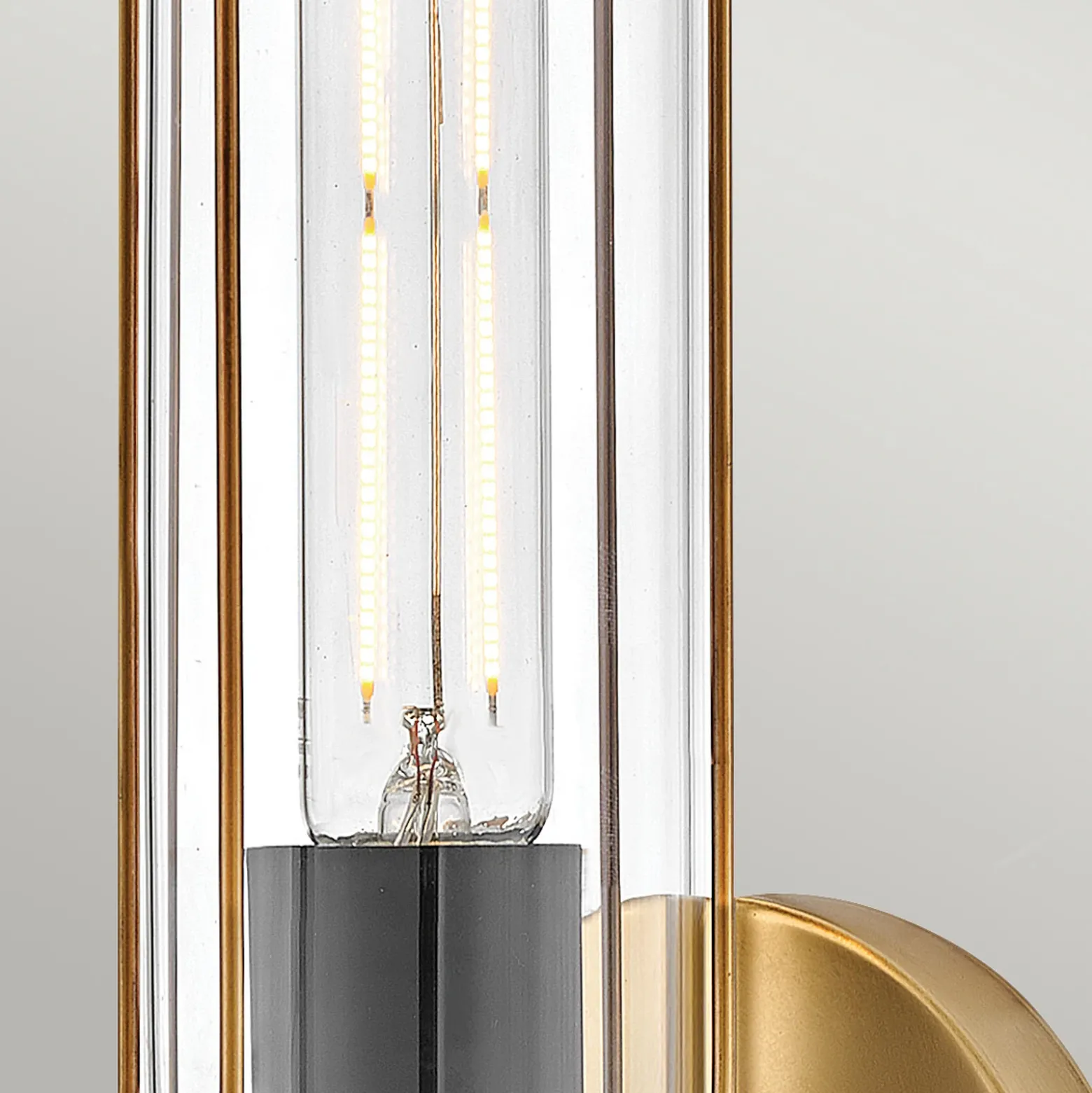 Aplique para baño, latón, 1 luz, altura 35 cm