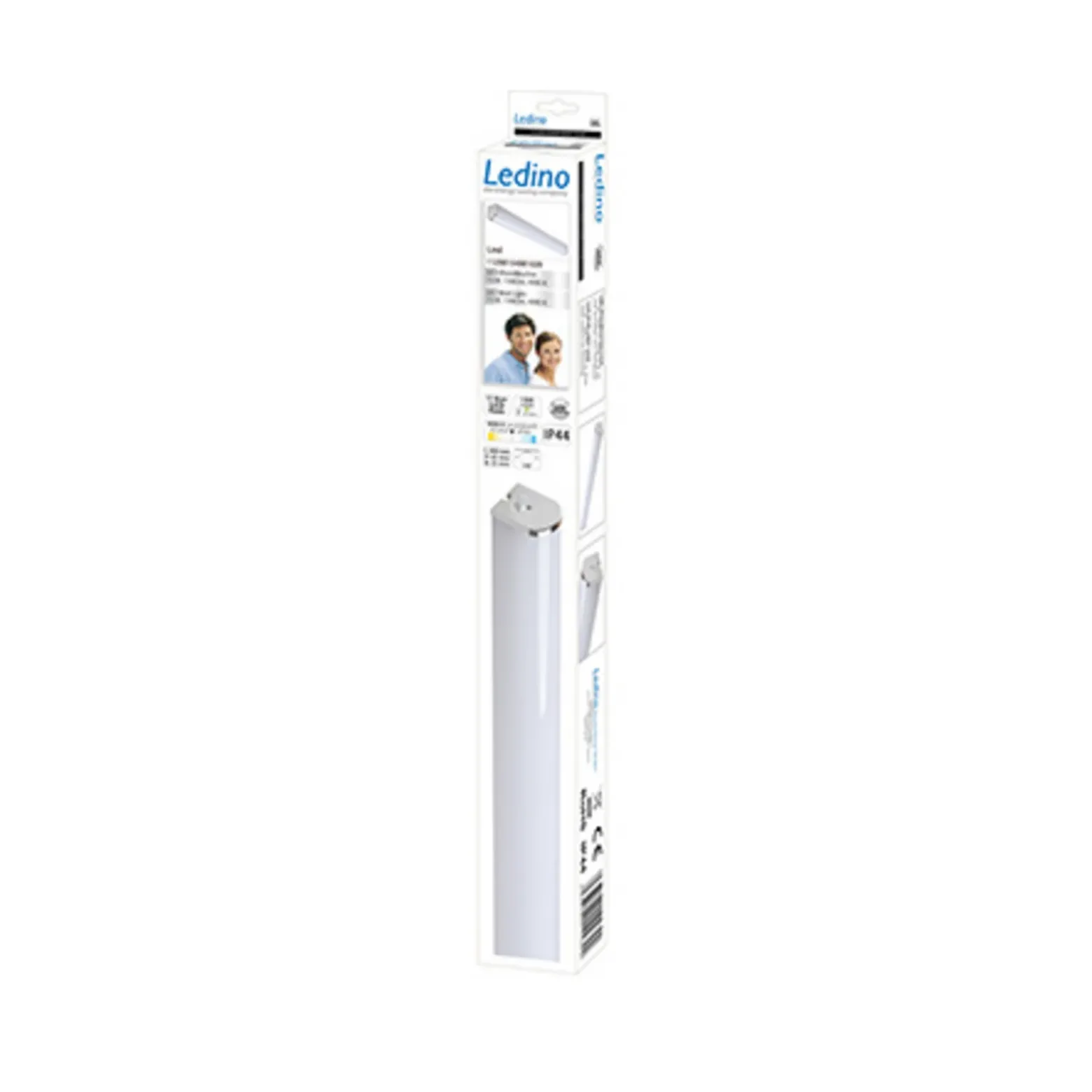 Aplique para baño LED Lind IP44 4.000 K cromo/blanco