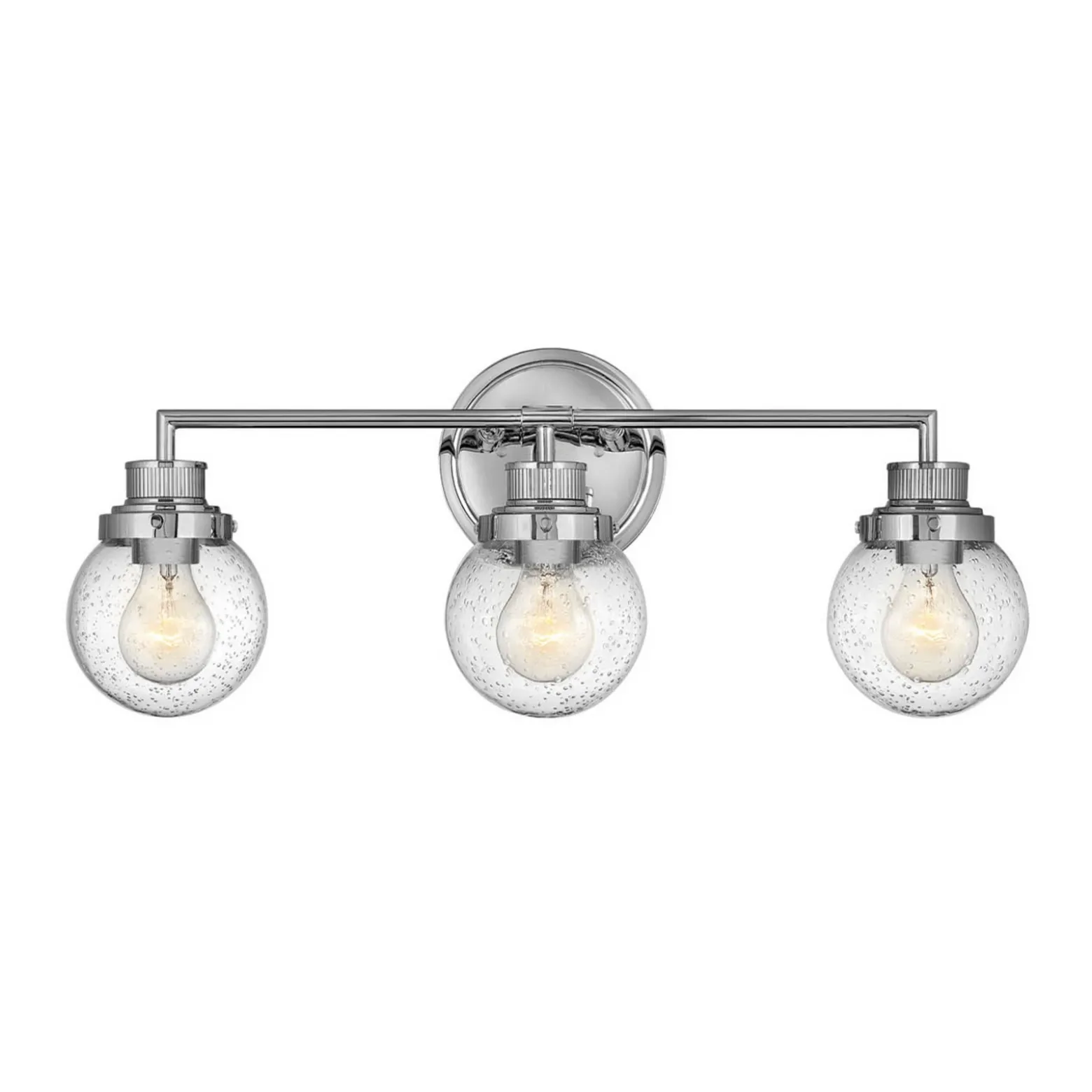 Aplique para baño Poppy, 3 luces, cromo