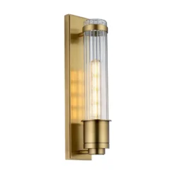 Aplique para baño Wellington1, latón, 1 luz, altura 40 cm