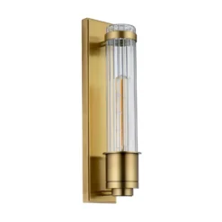 Aplique para baño Wellington1, latón, 1 luz, altura 40 cm