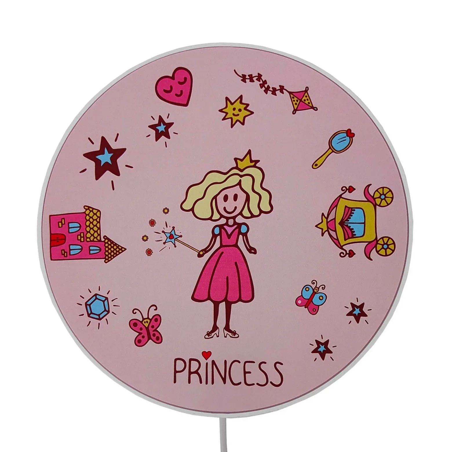 Aplique Princesa con interruptor y enchufe