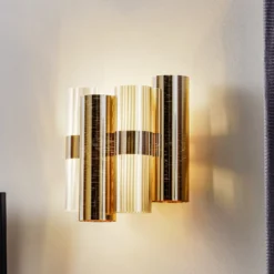 Aplique Slamp La Lollo, color dorado