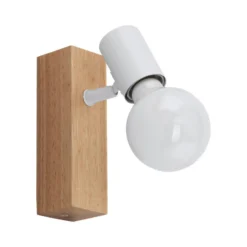 Aplique Townshend 3 de madera, blanco