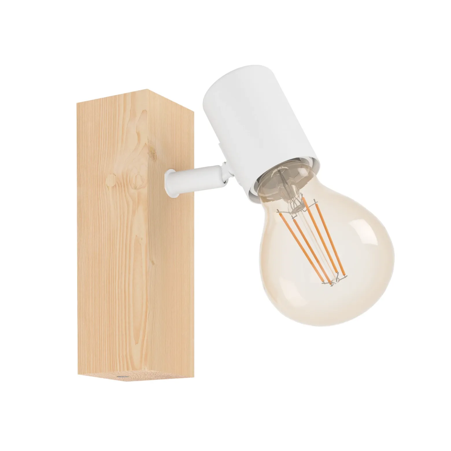 Aplique Townshend 3 de madera, blanco