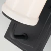 Aplique Vetivene, negro, altura 31 cm, metal, IP44, G9-LED