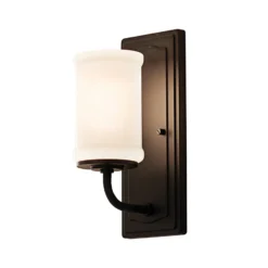 Aplique Vetivene, negro, altura 31 cm, metal, IP44, G9-LED