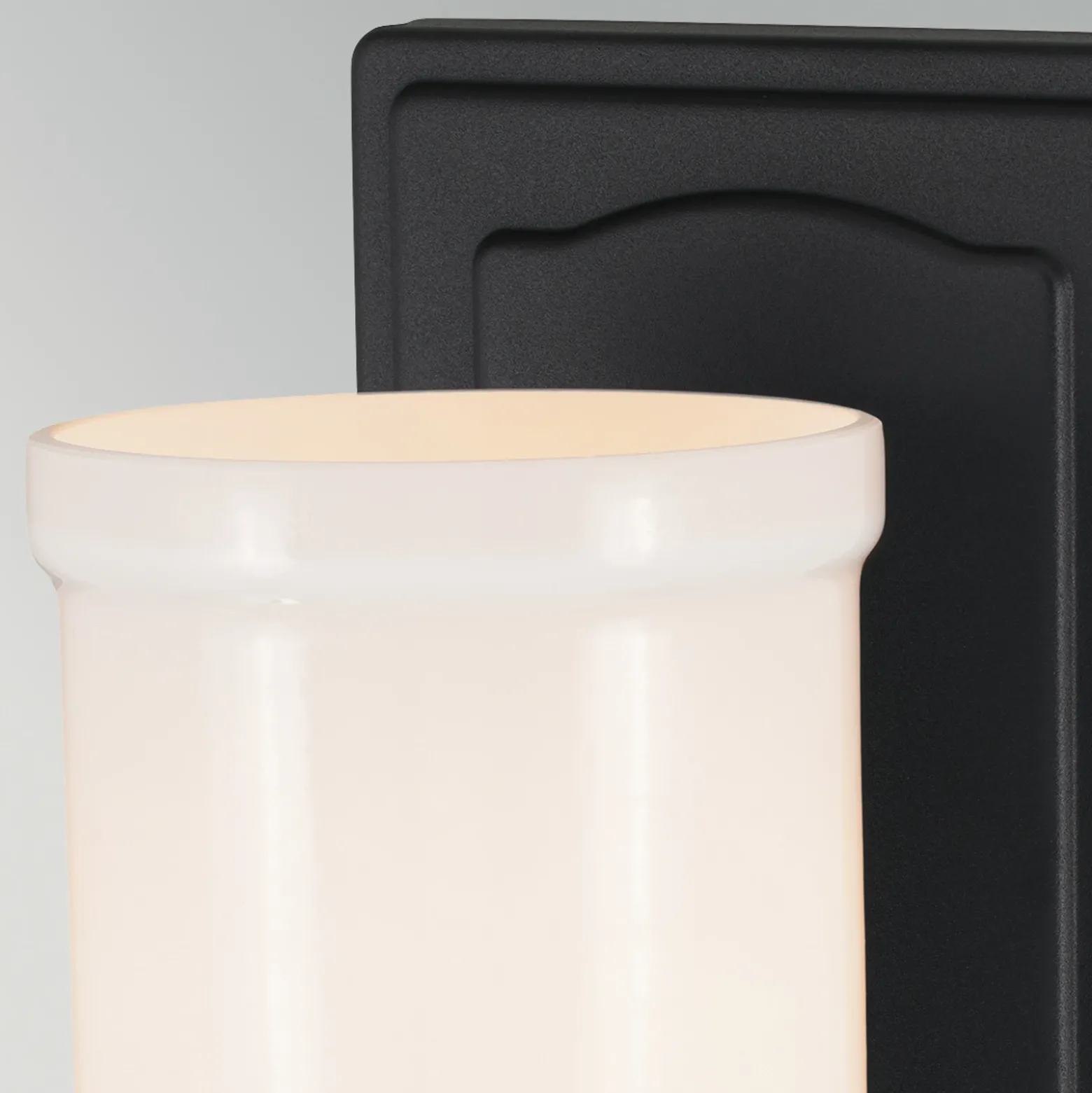 Aplique Vetivene, negro, altura 31 cm, metal, IP44, G9-LED