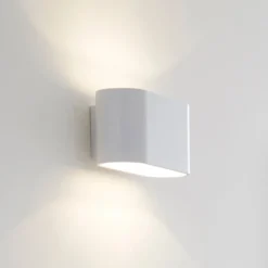 Aplique Xera, oval, blanco