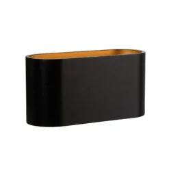 Aplique Xera, oval, negro