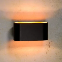 Aplique Xera, oval, negro