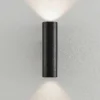 Arcchio Aplique de pared Brinja, negro, metal, arriba/abajo, GU10