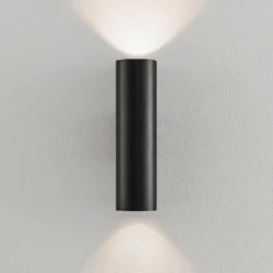 Arcchio Aplique de pared Brinja, negro, metal, arriba/abajo, GU10