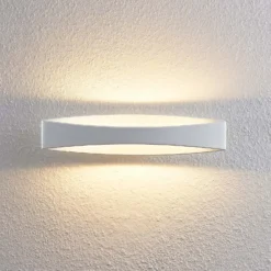 Arcchio Aplique de pared LED Jelle, 44 cm, blanco, metal, arriba/abajo