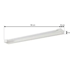 Arcchio Aplique de pared LED Jora, 90 cm, blanco, orientable, IP44