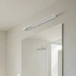 Arcchio Aplique de pared LED Jora, 60 cm, blanco, orientable, IP44