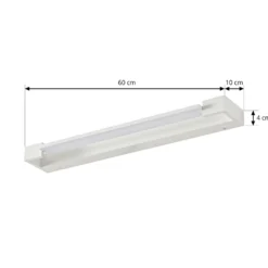 Arcchio Aplique de pared LED Jora, 60 cm, blanco, orientable, IP44