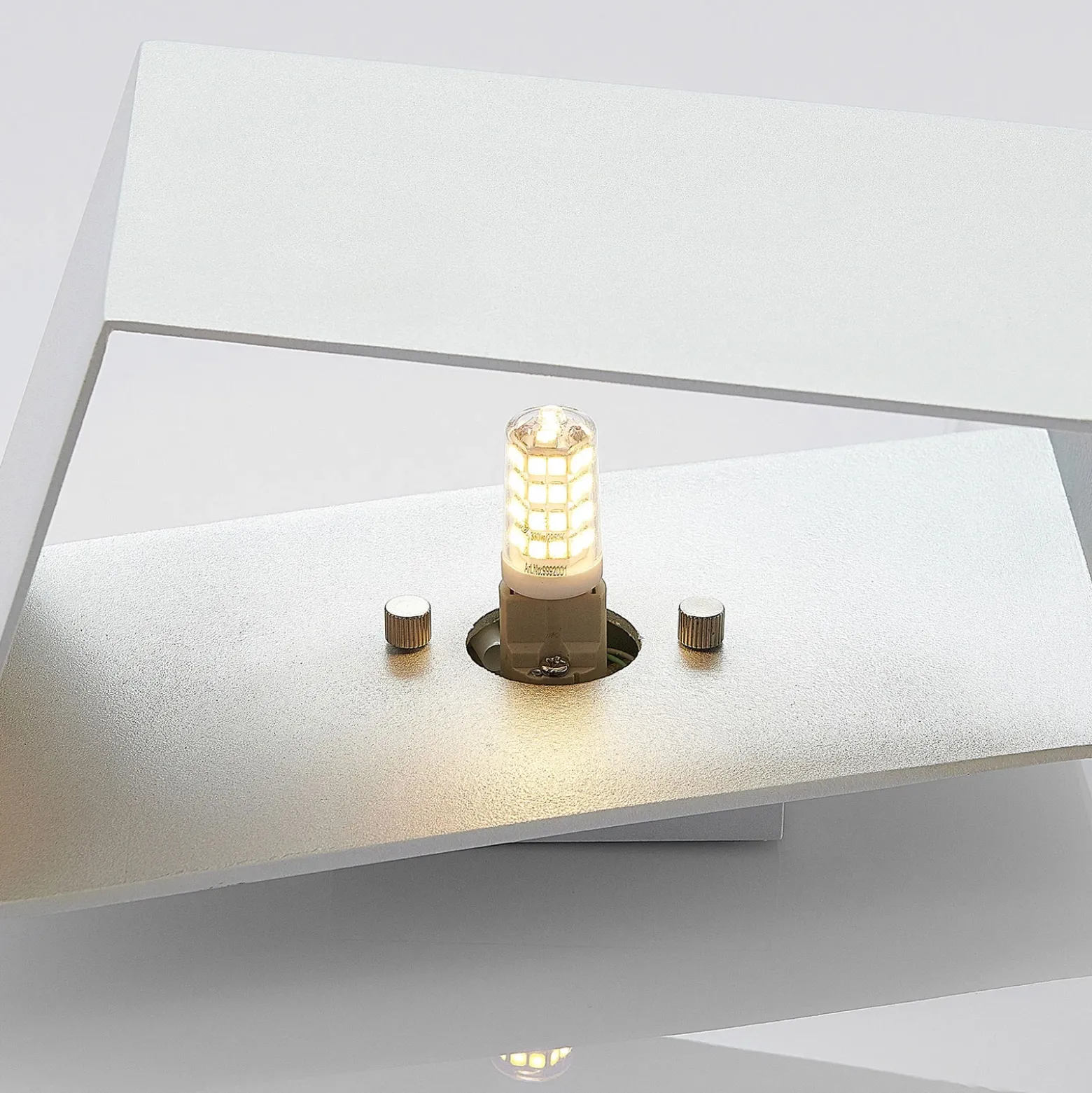 Arcchio Assona aplique, blanco-plata